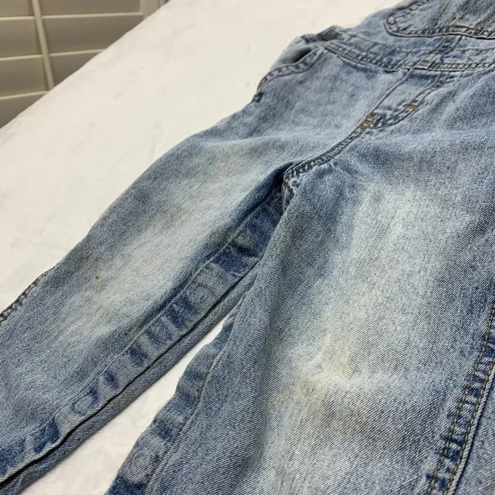 Osh Kosh B'Gosh 18-24M Stonewash Long Pant Denim Jean Overalls Kidcore